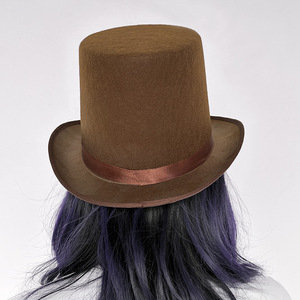 Paillettes Chapeau Haut Rétro Britannique Gentleman Jazz Chapeau Performance Magicien Chapeaux <span class=keywords><strong>Cabaret</strong></span> Cirque Ringmaster Déguisement Topper Accessoire - Product Image 2