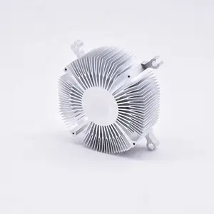 Aluminum Extrusion Round Aluminium Heat Sink Airfoil Flexible Curved Computer Cpu Fan Heat Sink