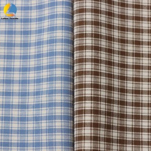Gran oferta personalizable 100 algodón Gingham tela transpirable hilo teñido tela para vestidos camisas tendencia moda textil - Product Image 3