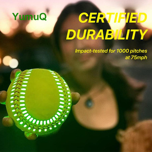 Yumuq cao cấp LED bóng mềm bóng 12 "tiêu chuẩn chuyên nghiệp bóng chày phát sáng trong bóng tối fastpitch cho người chơi - Product Image 3