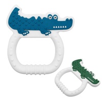 Offre Spéciale unisexe bébé Silicone anneau de dentition jouet doux écologique sucette éléphant forme de qualité alimentaire caractéristiques pour les nouveau-nés tout-petits