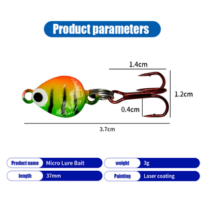 Articles de <span class=keywords><strong>pêche</strong></span> 20mm 3g Hiver <span class=keywords><strong>Pêche</strong></span> sur glace Jig Crappie Leurre de <span class=keywords><strong>pêche</strong></span> sur glace - Product Image 5