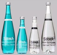 Logo personnalisé 330ml 33cl bouteille en verre d'eau minérale pétillante extra Flint avec bouchons Ropp 28mm