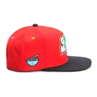 Casquette de baseball unisexe en coton peigné 6 panneaux GOOD MOODS Printemps/Été Hip-Hop avec broderie machine de lettres – Chapeau décontracté et tendance
