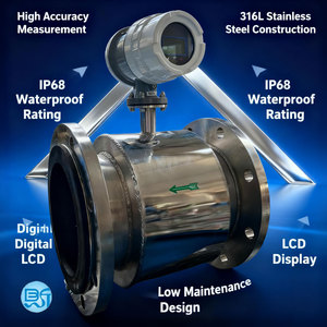 Easy Installation <strong>Digital</strong> Electromagnetic Gas/Liquid Sewage <strong>Water</strong> <strong>Flow</strong> <strong>Meter</strong> High Precision DN 400 Pipe OEM Support IP68 - Product Image 6