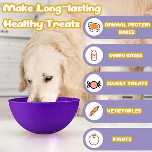 Silicone Animaux Réduction de l'<span class=keywords><strong>ennui</strong></span> et de l'anxiété <span class=keywords><strong>Anti</strong></span>-déversement <span class=keywords><strong>Anti</strong></span> Chocking Slow Food Lick Pad Bowl - Product Image 3
