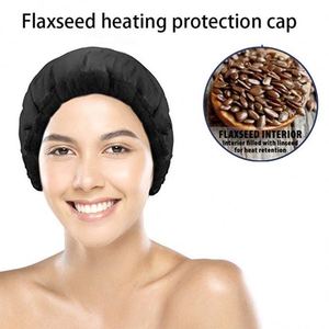 Linaseemne Soojuskork inalámbrico Flaxseed Deep Heating Conditioning Cap Deep Conditioning Microwaveable Heat Hair Cap Flaxseed - Product Image 4