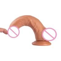 Pene de Silicona Realista Artificial, Dildo Grande de Plástico Suave para Mujeres, Juguetes Sexuales para Adultos