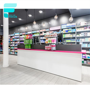 Étagères de <span class=keywords><strong>pharmacie</strong></span> en <span class=keywords><strong>bois</strong></span>, décoration moderne de magasin de <span class=keywords><strong>pharmacie</strong></span>, comptoir d'exposition, design professionnel - Product Image 2