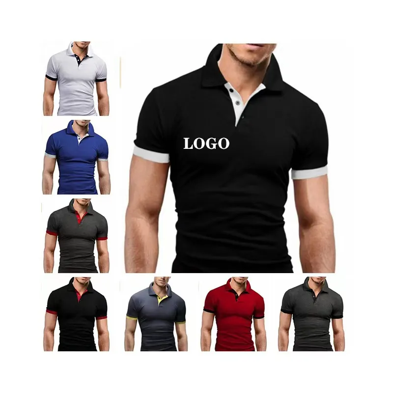 Conyson Summer Custom High Quality Business Oversized Designer Plain Brand Luxury T-shirt Fashion Summer Polo Men Printed Shirt