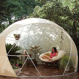 Porte ronde en tissu PVC, tente yourte transparente en PVC économique pour jardin et extérieur - Product Image 5