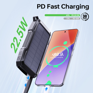 NEW Power Bank 10000mAh PD 22.5W Super Fast Charging Power Bank Security Alarm Compass 10000mah Power Bank for <strong>Iphone16</strong> - Product Image 3