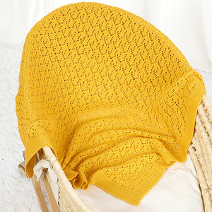 Couverture d'hiver personnalisée en tricot de couleur unie pour nouveau-né et bébé, tapis doux pour garder la chaleur pour enfants, couverture en coton pour dormir, literie - Product Image 6
