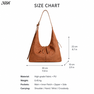 Sac fourre-tout vintage en PU <span class=keywords><strong>XiSH</strong></span> pour femme, grande capacité, sac à bandoulière souple pour boutiques de mode et détaillants - Product Image 3