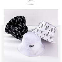 Thug Life Fashion Design Pêcheur Seau Chapeau Personnalisé Brodé Réversible Chapeau Bob