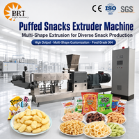 Ligne complète de production de snacks soufflés pour machine d'extrusion de bâtonnets de maïs en usine de transformation alimentaire