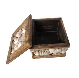 Boîte à bijoux ronde en bois d'acacia, coffret cadeau ou boîte à bijoux - Product Image 4