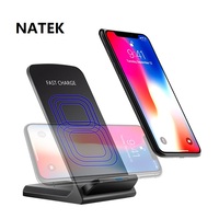 Boîte de logo personnalisée d'usine support de chargeur sans fil universel 15w chargeur sans fil rapide USB type C pour iphone Samsung