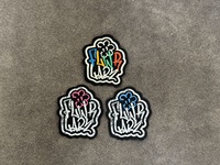 Écusson tissé personnalisé à coudre avec broderie de vêtements DIY nouveau design à la mode aspect 3D