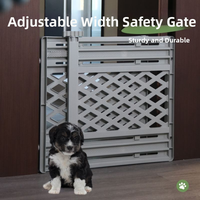 Nouvelle barrière de sécurité réglable et rétractable de luxe pour chiens et chats, en plastique, pour escalier, protection bébé, toutes saisons, utilisation intérieure