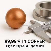 Perles en cuivre à prix de gros 5,95 mm 6 mm 8 mm 10 mm 99,99 % pur surface polie service OEM