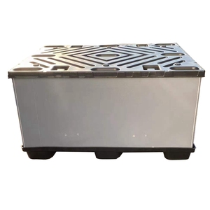 Custom Size HDPE collapsible pallet vented storage foldable plastic pallet box for agriculture