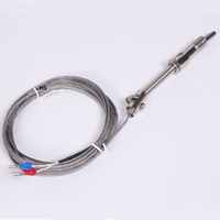 Sonde de thermocouple à ressort de type K Type J Capteur de température Thermocouple à baïonnette en acier inoxydable
