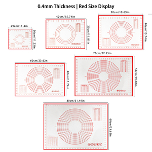 Tappetino in <span class=keywords><strong>Silicone</strong></span> per Pasticceria, Antiaderente, Durevole, Riutilizzabile, Lavabile in Lavastoviglie, Adatto al <span class=keywords><strong>Forno</strong></span>, per Cottura e Impasti - Product Image 5