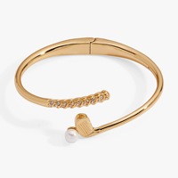 Nouvelle collection de bijoux sportifs plaqués or en laiton, style tendance : bagues sportives, bracelets ouverts et bijoux en zircon transfrontaliers