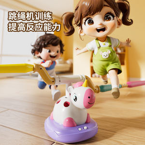 Machine d'exercice licorne 3 en 1 en plastique, jouet d'entraînement sensoriel pour enfants de 4 à 6 ans - Product Image 2