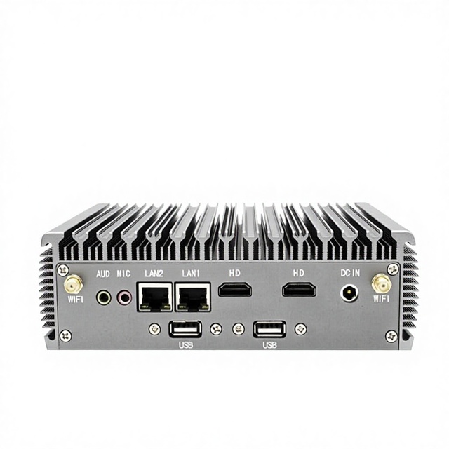 Dual-Network Dual-Serial-Port Industrial Control Host N100/N5095/i3 I5 I7 10510U Intel Mini-Computer 4GB/8GB/16GB RAM 64GB-512GB