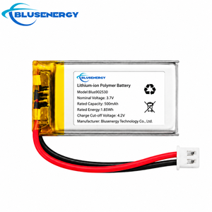 Batterie polymère lithium-ion Blusenergy 3.7V 500mAh Blus902530 pour l'électronique grand public - Product Image 1