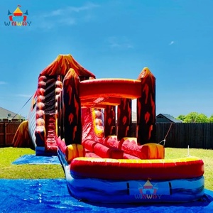 Lớn ly kỳ PVC dành cho người lớn núi lửa <span class=keywords><strong>Inflatable</strong></span> trượt nước <span class=keywords><strong>Inflatable</strong></span> hồ bơi trượt cho thuê - Product Image 3