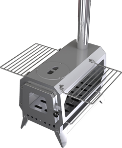 Barbecue au charbon de bois pliable, portable, léger, coupe-vent, manuel, en acier inoxydable, facile à nettoyer, style européen simple, pour le camping - Product Image 4