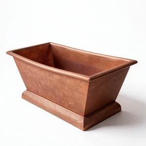 <span class=keywords><strong>Bañera</strong></span> Independiente <span class=keywords><strong>de</strong></span> Cobre Forjado a Mano, Diseño Arquitectónico Rectangular para Baños <span class=keywords><strong>de</strong></span> Villas <span class=keywords><strong>de</strong></span> Lujo - Product Image 2