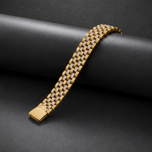 22K Gold Diamond Designer <b>Bracelet</b> for Men and Women Luxury Chain <b>Bracelet</b> Elegant Wedding Party Wear Jewelry - Product Image 4