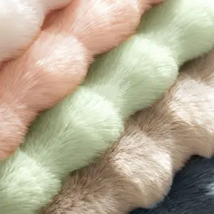 Furry Living Room Fur Foot Rugs Recycled Eco Faux Carpet Anti-Slip Soles Imitation Rabbit Bed Side Fur Rug