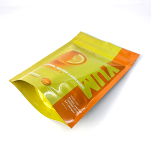 Bas quantité minimale de commande impression personnalisée de qualité alimentaire brillant debout sac en plastique à fermeture éclair pour sac d'emballage de vitamine - Product Image 4