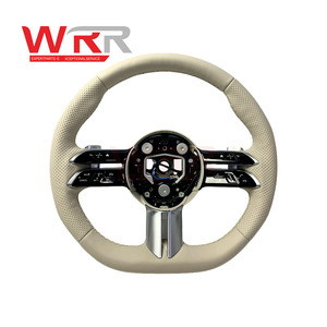 พวงมาลัยหุ้มหนังแบบพรีเมี่ยมสำหรับ W205 C300เมอร์เซเดส-เบนซ์ C63 W213 E300 E43 W222 S500 X253 GLC300 C253 GLC43 A205 C205สีเบจ - Product Image 3