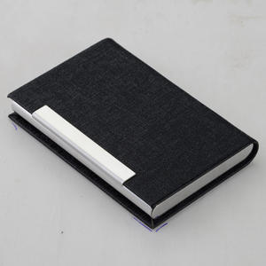 جلد صناعي مخصص للبيع بالجملة ممغنط حامل بطاقة عمل محمولة حقيبة عرض ID صانعة - Product Image 3