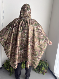 聚氨酯涂层<span class=keywords><strong>3</strong></span>合1徒步雨衣210T塔夫绸透气斗篷轻质防水连帽雨披狩猎野营帐篷防水布 - Product Image 4