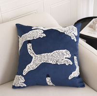Housse de coussin de canapé de salon de luxe léger en PP, imprimée en sérigraphie, style nordique artistique avancé, pour lit fenêtre flottant