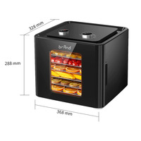 Groothandel LCD Elektrische Hot Sale Huishoudelijke Kleine Digitale 6-Tray Groente Droger Fruit Voedsel Dehydrator