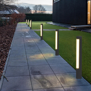 Lawn <b>Lights</b> Outdoor Square <b>LED</b> Garden Lamp Waterproof Aluminum Body <b>Light</b> <b>Sensor</b> 3-Year Warranty - Product Image 5