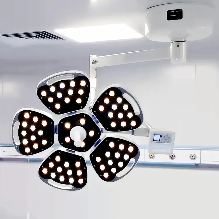 2023 nuovo stile LED ospedale a soffitto a luce fredda funzionamento a LED lampada senza ombre con 60 perline di lampada