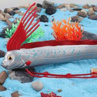 Yxs enfants solide simulation animal marin jouet aviron tremblement de terre serpent de mer dragon roi poisson cognition