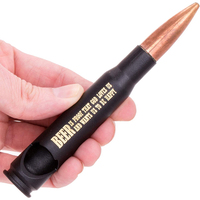 Décapsuleur de bière calibre 50 personnalisé Décapsuleur en forme de balle 50 cal Graver le logo au laser Décapsuleur avec logo personnalisé