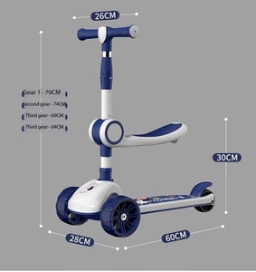 Trottinette Électrique 3 Roues pour Bébés Garçons et Filles, Voiture Électrique en Plastique avec Capteur, pour Enfants de 1 à 12 Ans - Product Image 3