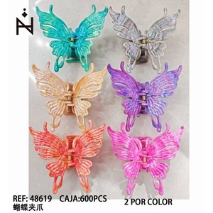 Fermagli per capelli a forma di farfalla, 6 colori, 2 per colore, per donne e ragazze - Product Image 3