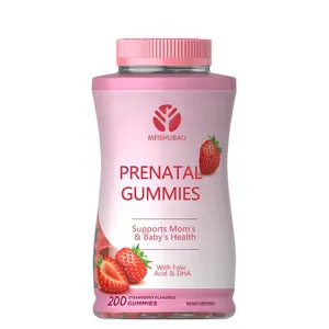 OEM Prenatal Gummies Bebas Gula Prenatal Vitamin Gummy DHA Gummies Asam Folat Sebelum Selama Setelah Kehamilan